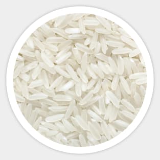 Jasmine Rice Food Photograph Circle Sticker